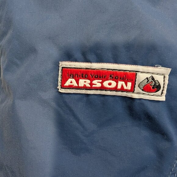 Arson Ski Pants Blue Vented Pockets Fleece Lined Winter Snow Ski Gear - Size S - Picture 8 of 9